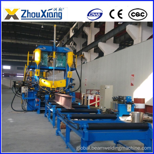 Web Plate Height 1500mm Machine Flange Plate Thickness 16mm H beam Productions Line Factory